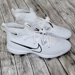 Nike Alpha Huarache NXT MCS White Black Baseball Cleats DJ6519-100 Mens Size 11